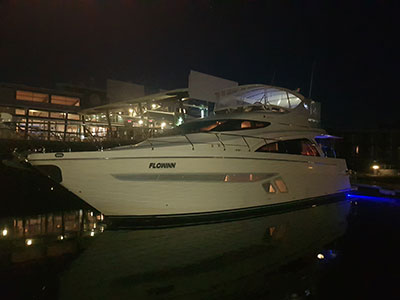 Black Diamond moored at Hope Island